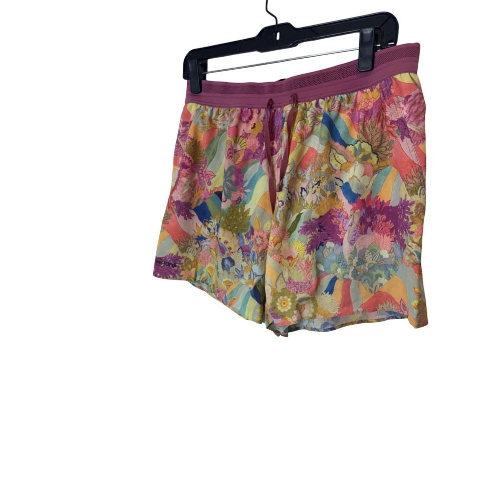 Janji 5 Inch AFO Middle Shorts Mens Medium Multicolor Floral Lightweight Running